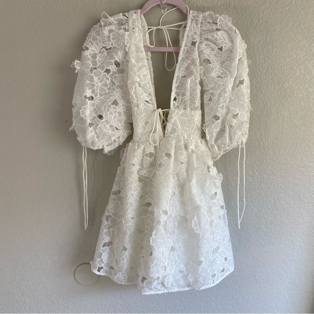 For Love and Lemons | White Leighton Mini Dress